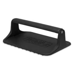 weber 6785 griddle grill press, black