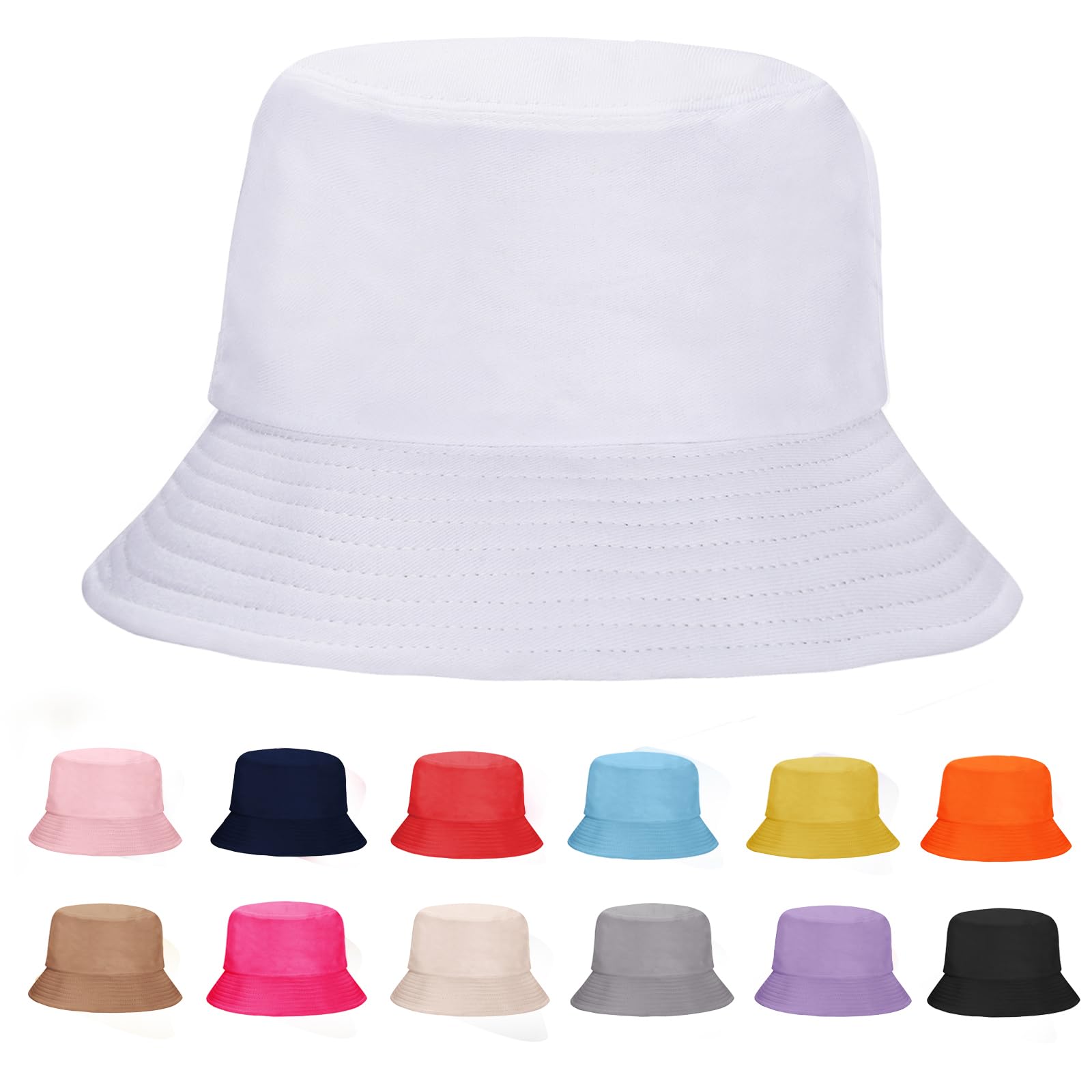 Rosoz Bucket Hat for Women Men Summer Travel Beach Sun Hat Outdoor Cap Unisex Bucket Hats