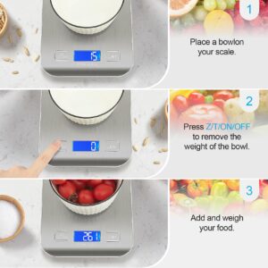 WIWUE GUO Food Scale, Kitchen Scale, Gram Scale, Digital Food Scale, Weight Scale, Digital Scale, Coffee Scale, Scales Digital Weight Grams, Digital Kitchen Scale, Kitchen Small Appliances