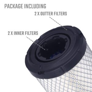 2x Air Filter Kits for John Deere M131802 M131803 inner Outer Air Filter for 1025R(NOT ALL MODELS)2025R 2032R 3005 4005 4200 4210 4300 Olifant