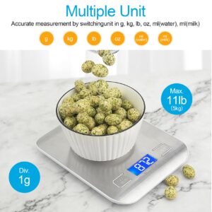 WIWUE GUO Food Scale, Kitchen Scale, Gram Scale, Digital Food Scale, Weight Scale, Digital Scale, Coffee Scale, Scales Digital Weight Grams, Digital Kitchen Scale, Kitchen Small Appliances