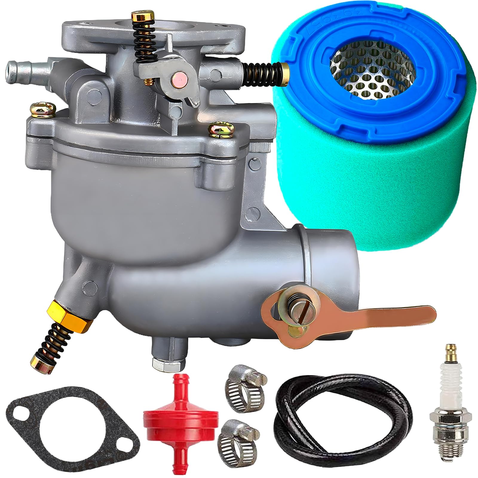 390323 Carburetor Replacement for Briggs & Stratton 7HP 8HP 9HP Lawn Mower Engine 170457, 171431, 171432, 195437, 195451, with 393957S Air Filter