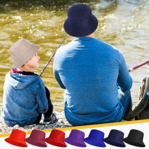 Haysandy 45 Pcs Solid Bucket Hat Bulk Multicolor Hat Packable Fishing Hats Travel Bucket Hat Beach Fishing Cap for Women Men(Multicolor)