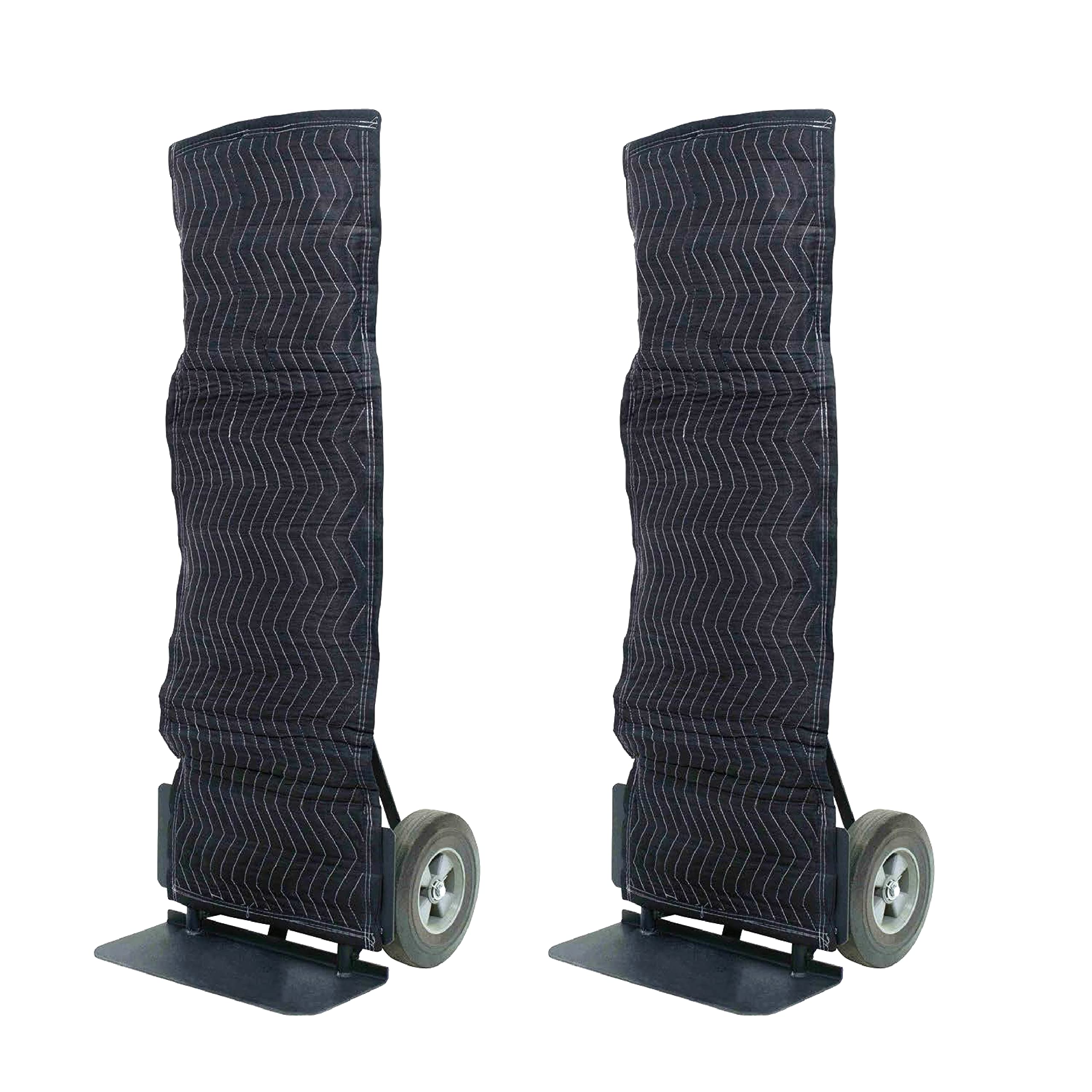 Mytee Products (2 Pack) Padded Hand Truck Cover - Square Top, Moving Supplies, Black Moving Pad - Woven Cotton/Poly - 50" x 16"