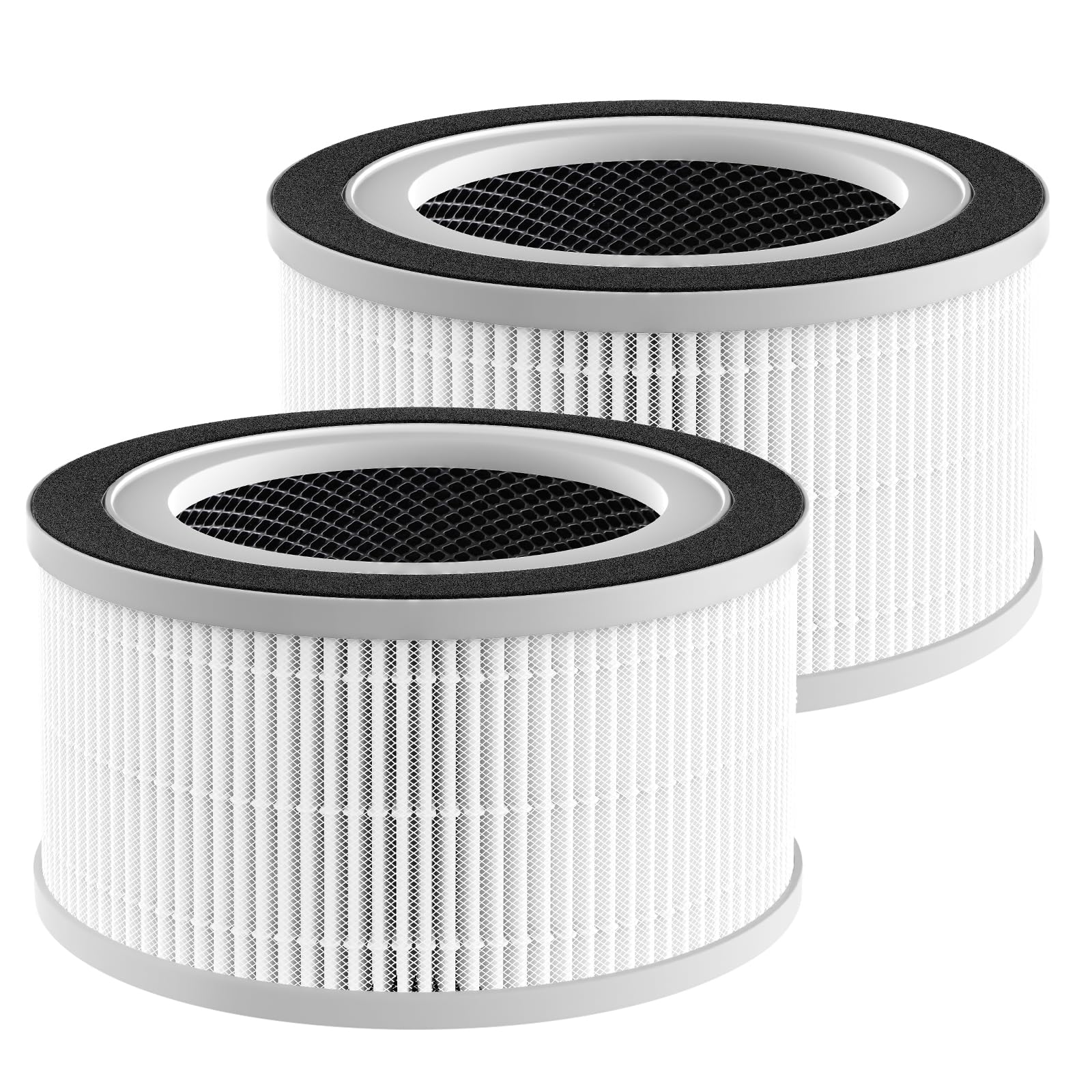 2 Pack True Hepa Replacement Filter Compatible with Afloia Fillo/Halo/Mooka Allo, with 3-in-1 H13 True HEPA Filtration for Afloia Fillo Air Purifier, for MOOKA Allo Air Filter