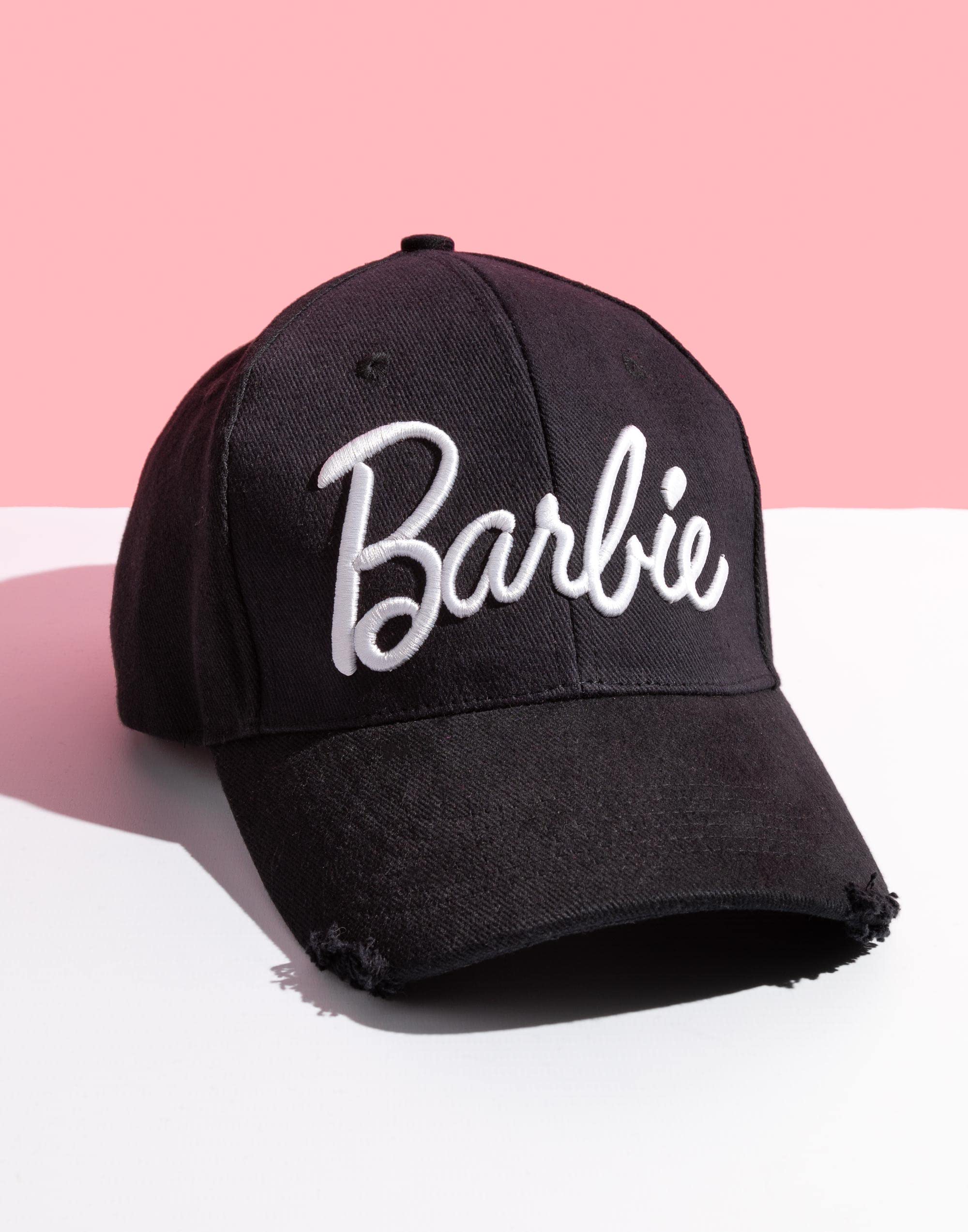 Barbie Cap Adults Teens Womens Embroidered Logo Black Hat One Size OneSize