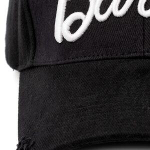 Barbie Cap Adults Teens Womens Embroidered Logo Black Hat One Size OneSize