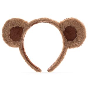 WLLHYF Easter Bear Ears Headband Cute Party Headwear Face Wash Headband Animal Head Wear Fashion Hairband Valentine's Day Hair Hoops Hair Accessories for Adult Kids Party Decoration