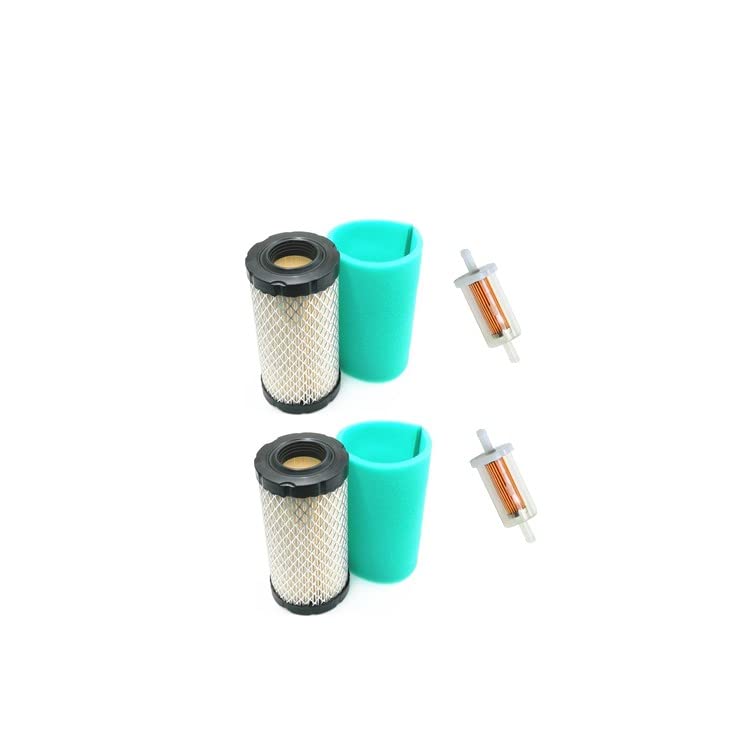 TENOMAL 2 Pack 793569 Air Filter + 793685 Pre Filter with Fuel Filter 695666 Replace B&S 4241 5415 793569 791630 John Deere GY21055 MIU11511 Bad Boy 063-4026-00