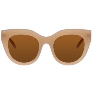 mosanana Oversized Round Cat Eye Sunglasses for Women Trendy Beige Tan Big Large Cool Cute Fashion Chunky Funky Stylish Aesthetic Mantis