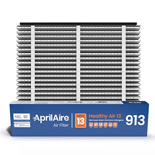 AprilAire 913 Replacement Filter for AprilAire Whole House Air Purifiers - MERV 13, Healthy Home Allergy, 25x20x4 Air Filter (Pack of 1)