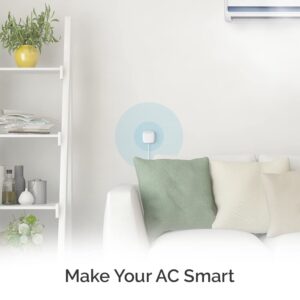 Breez Lite | Smart AC Controller for Mini-Split, Window & Portable Air Conditioners & Heat Pumps | Free App, No Subscriptions | Alexa, Google, Siri Shortcuts, SmartThings, IFTTT (White)