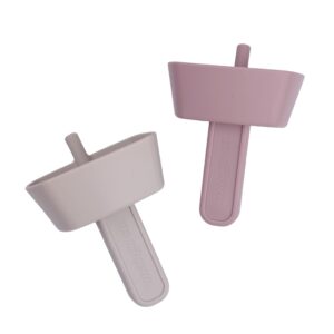 Mango Co. Silicone Popsicle Holder With Straw Drip Free 2 PACK