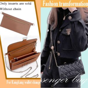 Lckaey Bag accessories kit wallet chain insert-Emily wallet for Sarah bag Crossbody inner bag 3015-black