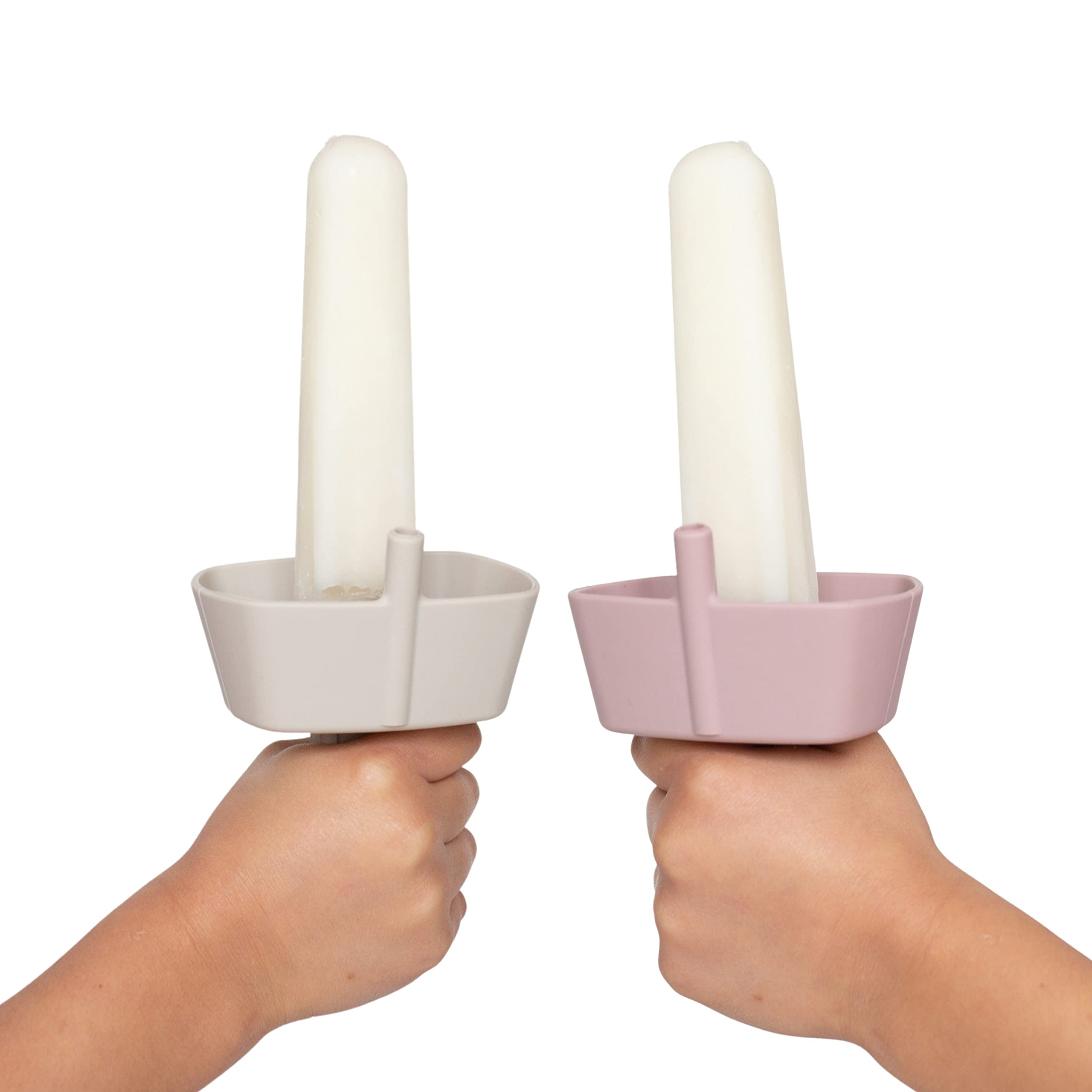 Mango Co. Silicone Popsicle Holder With Straw Drip Free 2 PACK