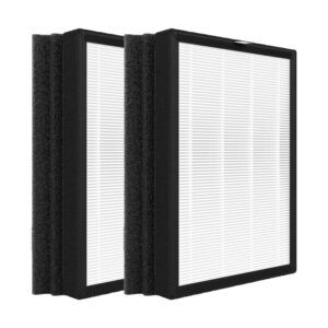 nyingchi prohepa 9000 replacement filter,compatible with veva prohepa 9000 air purifier,including 2 true hepa filters &4 activated carbon filters