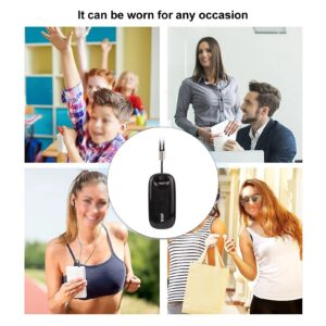 Portable Air Purifier Necklace, Wearable Negative Ionizer Air Cleaner Ultra Quiet Hanging Neck, Multifunctional Portable Air Freshener for Travel Party Kids Pet (Gold)