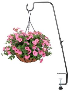 bolite deck hook, 28 inch bird feeder hanger for hummingbird feeders, planters, lanterns, wind chimes, holiday decorations and more, heavy duty