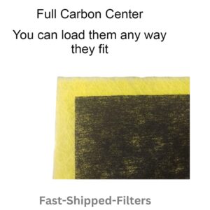 6 - 20x20 MicroPower Guard Air Cleaner Replacement Filters Actual filter size is 18.5x17.5 Yellow