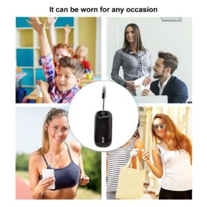 Portable Air Purifier Necklace, Wearable Negative Ionizer Air Cleaner Ultra Quiet Hanging Neck, Multifunctional Portable Air Freshener for Travel Party Kids Pet (Silver)