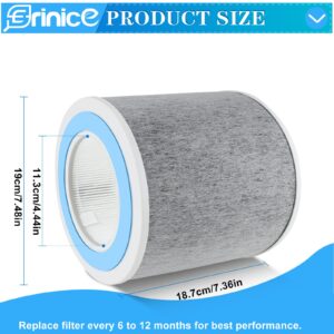 Erinice HP102 Replacement Filters for Shark Air Purifier HP100 Series HC452 Accessories, 3-in-1 Model HC450 HC451 HC452 HC455 H13 Grade True Air Purifier Filter, Compare to Part #HE1FKBAS & #HE1FKPET