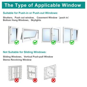 400CM(157") Portable AC Window Seal Kit for Casement/Crank/Push Out/Skylights Window: Upgrade Air Conditioner Window Vent Kit Fits All Mobile Air-Conditioning With Zip and Adhesive Fastener Detachable