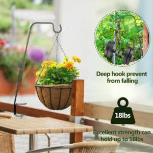 BOLITE Deck Hook, 28 Inch Bird Feeder Hanger for Hummingbird Feeders, Planters, Lanterns, Wind Chimes, Holiday Decorations and More, Heavy Duty