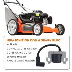 Honda GCV160 Ignition Coil for Honda GCV135 GCV190 GSV160 GSV190 GC135 GC160 GC190 GC160A GC160LA GC190A GC190LA Engine HRB216 HRR216 HRS216 Lawn Mower 30500-ZL8-014 30500-ZL8-004 30500-Z0J-003