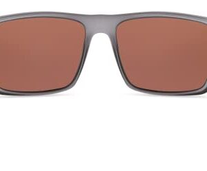 Hobie - Cove Polarized Sunglasses - Outdoor Sunglasses with HydroClean Lenses for Men and Women - Copper w/Sea Green Mirror Lenses/Satin Crystal Grey Frame