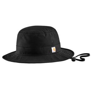 carhartt women's rain defender lightweight bucket hat, black, medium-large