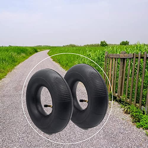 4.10/3.50-4 Tubes 4.10 3.50-4 Heavy duty Tire Inner Tube fits Hand Truck Electric Tricycle Wheelbarrows One-wheeled carts lawnmower and More Bending ValveTR-87 2-pack (4.10/3.50-4)