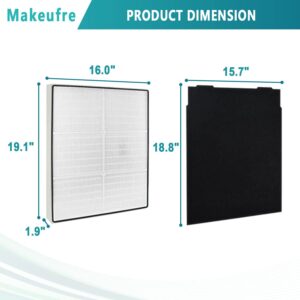 Makeufre AP510 & AP450 Filter Replacement, Compatible with Whirlpool Whispure AP450, AP510, AP51030K, AP51030KB, AP45030K, WP500, WP1000 Air purifiers, Item NO#8171434K&1183054 (5)