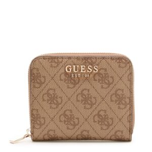 GUESS Laurel Small Zip Around Wallet, Latte Logo