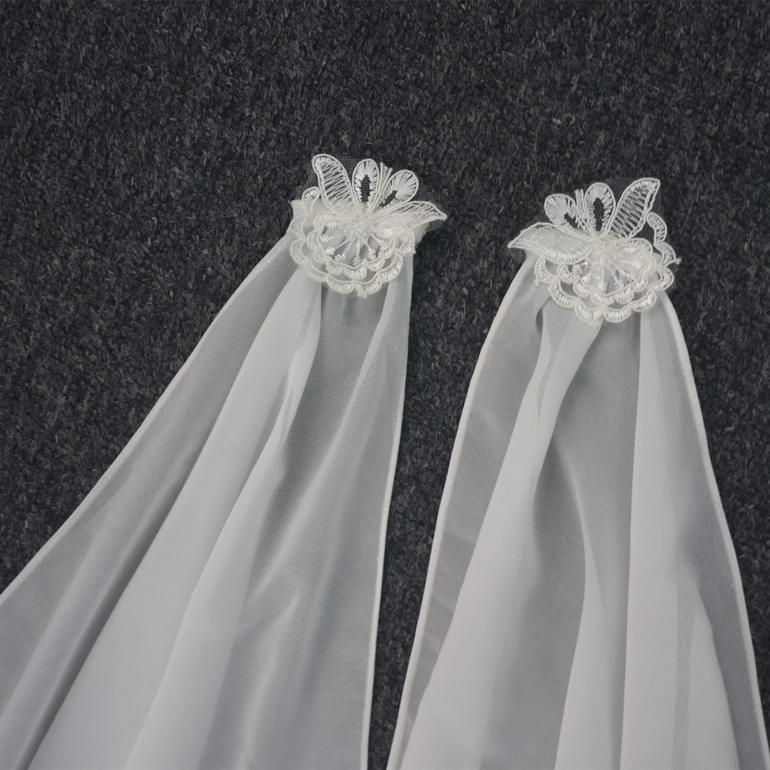 Detachable Chiffon Wedding Dress Wings Long Bridal Capes with Pin on Shoulder Bridal Accessory