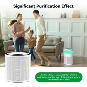 Afloia Original Efficient Filter, Compatible with Demi Air Purifier (ASIN:B0BMW34T98), Remove 99.99% Pets Hair Dander Odor Dust Smoke Mold Pollen