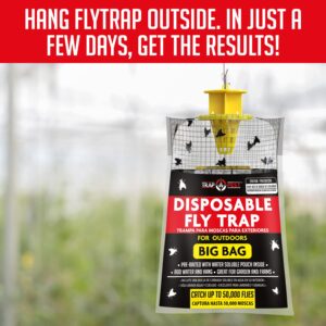 2 Pack Big Bag Fly Bag Trap - Fly Bags Outdoor Disposable Fly Trap Bag - Fly Trap Disposable Horse Fly Traps Outdoor - Fly Trap Bags Outdoor Net