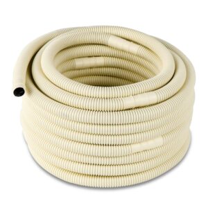 forestchill 50 ft ac drain hose for mini split air conditioner ductless heat pump, 5/8" i.d universal mini split drain hose pipe line, flexible and uv resistant air conditioner accessories