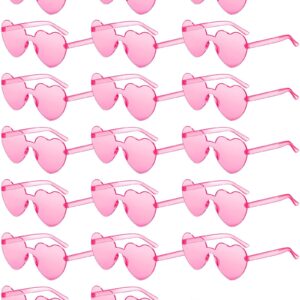 Chicpop Heart Sunglasses for Women Transparent Heart Shaped Sunglasses Bulk Fun Sunglasses for Party Favor