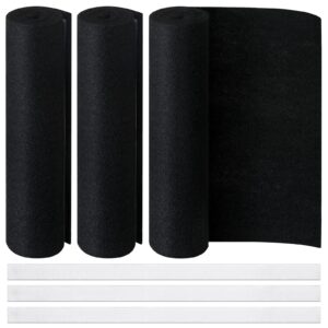 3 pack cut to fit carbon pad pre filter roll 16'' x 48'' with 3 roll 126'' tape for air purifiers furnace filters and air conditioner filters cut to fit carbon pad removing odor voc carbon felt