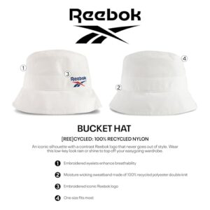 Reebok Standard Utility Bucket Hat for Men and Women (One Size Fits Most), Classic-White