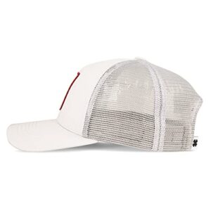 Lucky Brand Standard Trucker Mesh-Back Cap with Adjustable Snapback for Men and Women (One Size Fits Most), Clover Patch-Light Grey