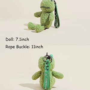 BCIULASL Cute Keychain Frog Plush Keychain Accessories Kawaii Keychains for Backpacks, Bags, Purse, Phone, Car Key Ring, Birthday Christmas Valentines Day New Year Gifts for Men Women