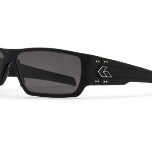 Gatorz Eyewear Specter Sunglasses - Black Aluminum Frame with Black Logo Smoked Lens