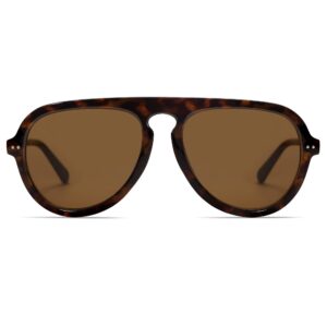 sojos retro aviator sunglasses womens mens vintage plastic frame shades lentes de sol para mujer sj2255 brown