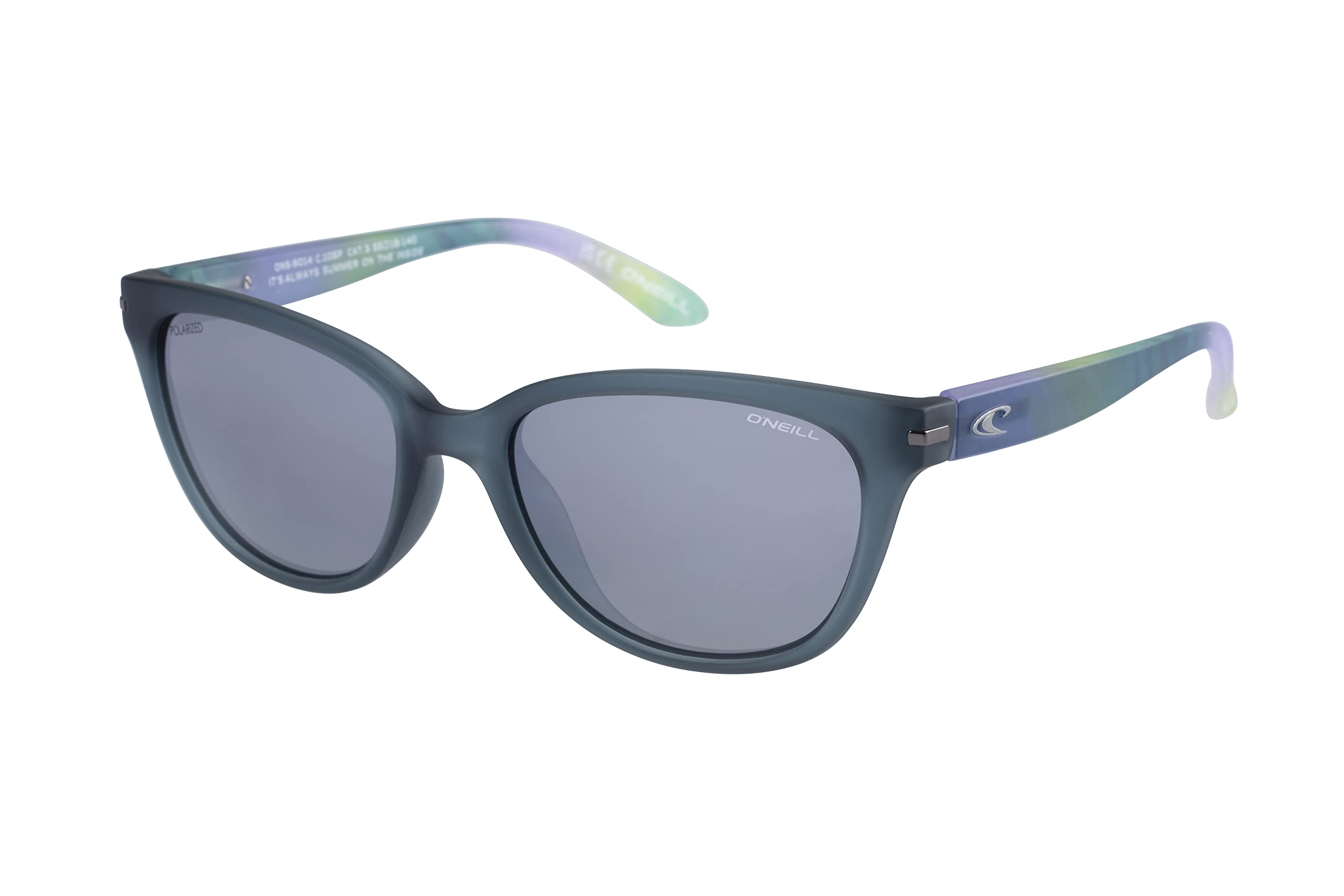 O'NEILL 9014 2.0 Women's Polarized Sunglasses, Matte Blue Crystal/Tie Dye, 55 mm