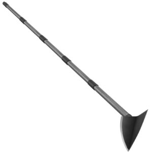 sandegoo hoe garden tool,60 inch garden hoe triangle gardening hoe with sharp blade for digging,weeding,cutting and loosing soil,adjustable length metal handle(5 ft)