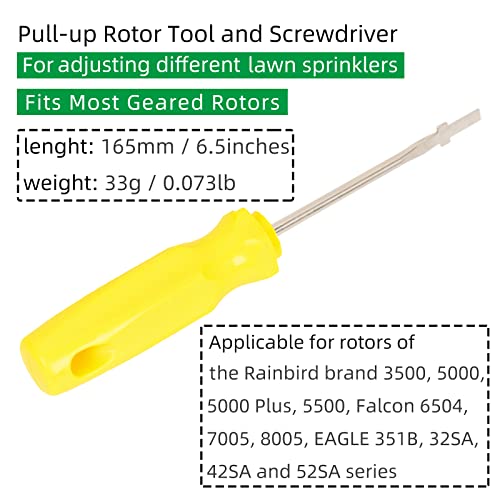 GIANNEER Spray Head Tools Sprinkler Tools with Screwdriver Rotor Removal Tool for Lawn Irrigation Sprinklers System