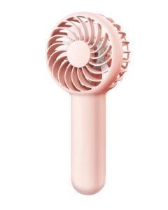 gaiatop mini portable fan, 3 speed powerful handheld fan, 2000mah battery operated cute design personal small fan, usb rechargeable makeup eyelash hand fan travel essentials for women girls pink