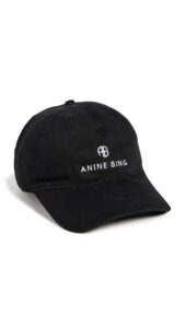 anine bing women's jeremy baseball cap, black, one size