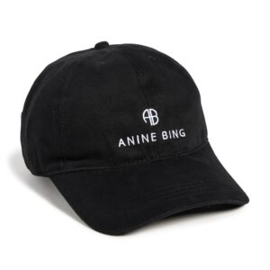 ANINE BING Women's Jeremy Baseball Cap, Black, One Size